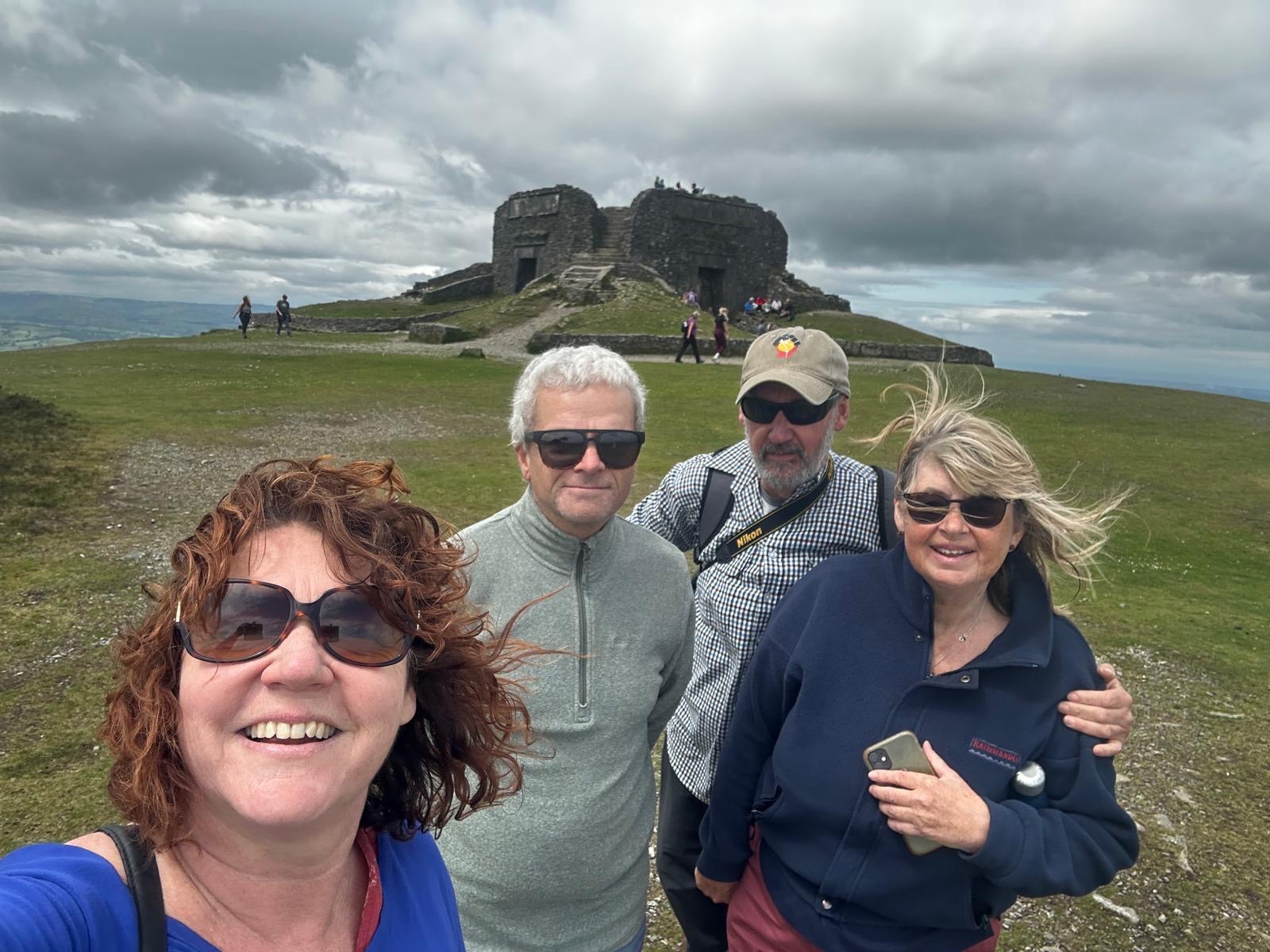 Climbing Moel Famau