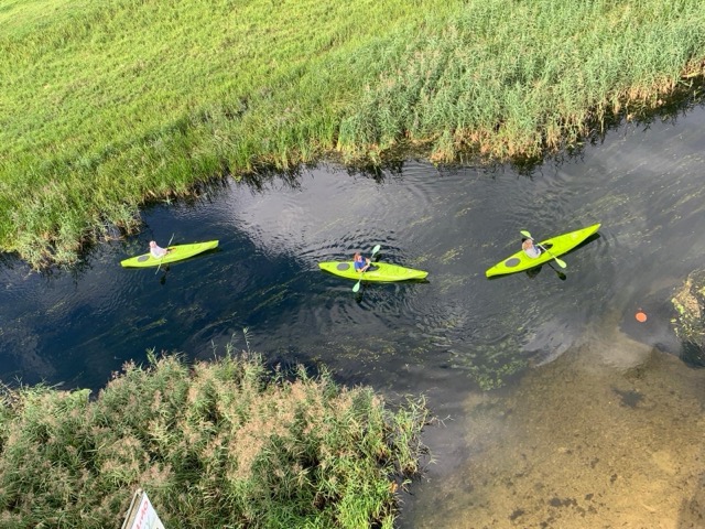 Kayaking and cycling at Krutyn